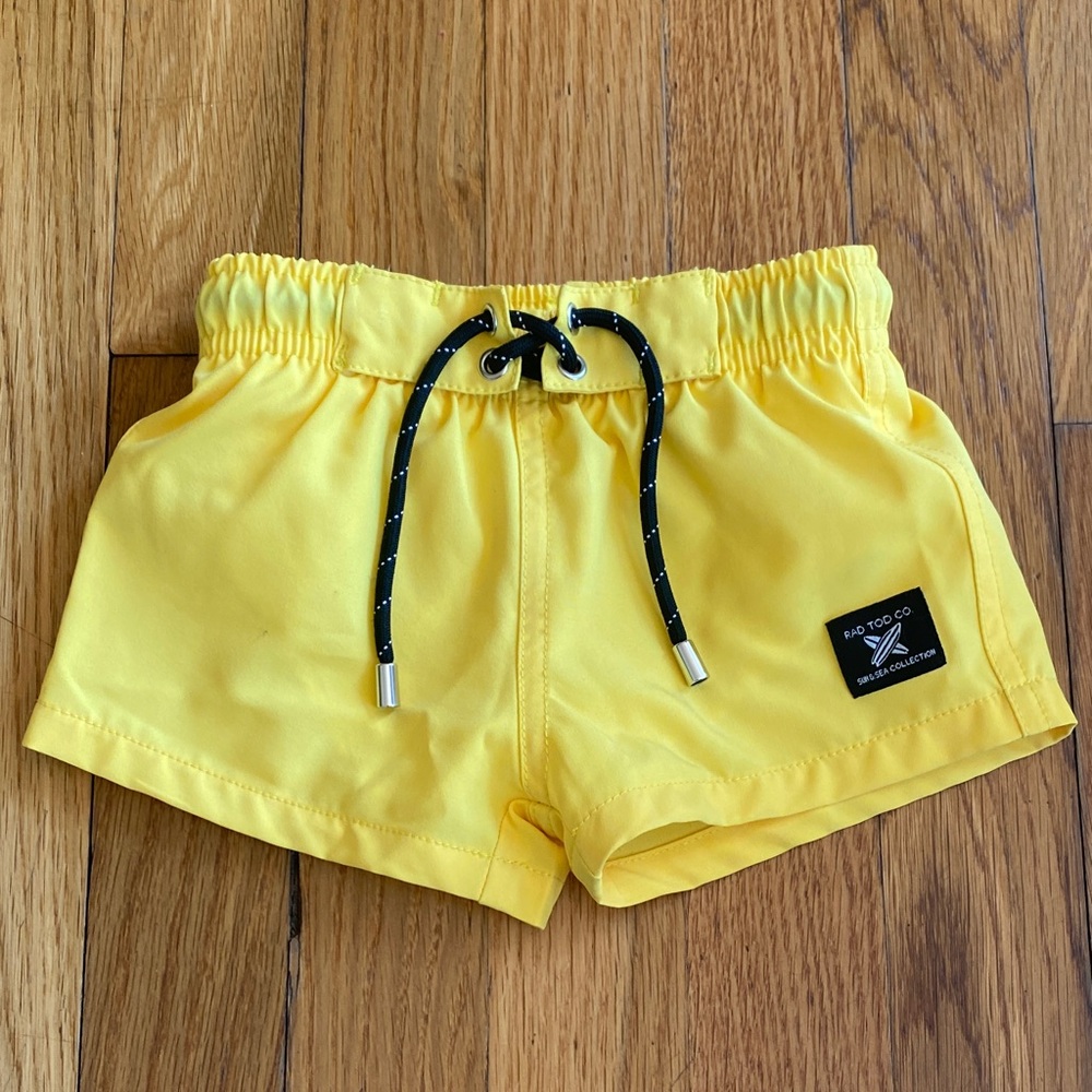 Rad Tod Yellow Swim Shorts